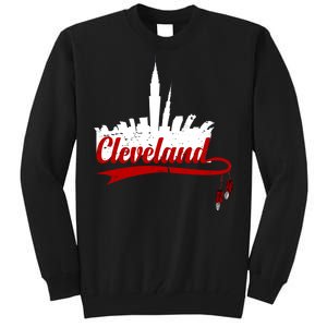 Cleveland City Baseball Fan Tall Sweatshirt