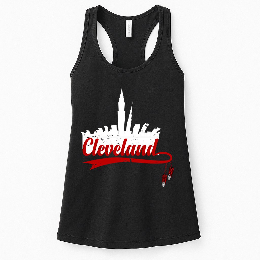 Cleveland City Baseball Fan Womens Tank Top
