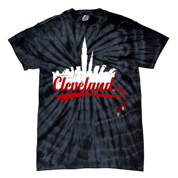 Cleveland City Baseball Fan Tie-Dye T-Shirt