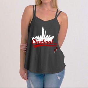 Cleveland City Baseball Fan Women's Strappy Tank