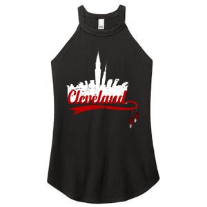 Cleveland City Baseball Fan Women's Perfect Tri Rocker Tank