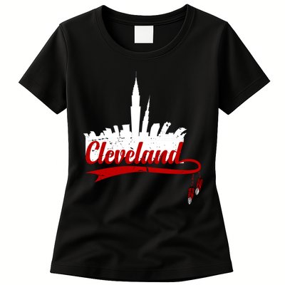 Cleveland City Baseball Fan Womens T-Shirt