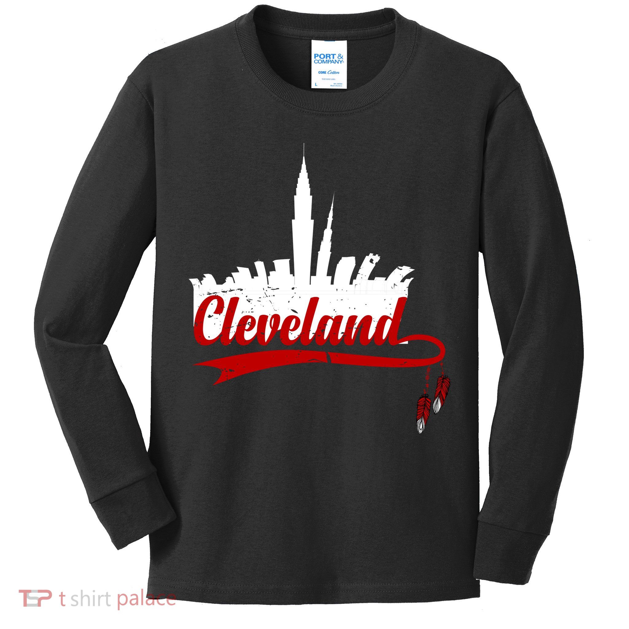 Cleveland City Baseball Fan Kids Long Sleeve Shirt