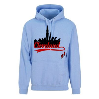 Cleveland City Baseball Fan Unisex Surf Hoodie