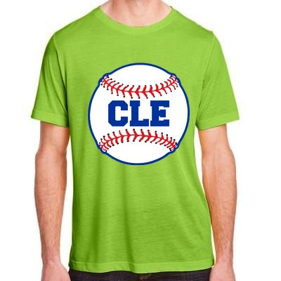 Cleveland CLE Baseball College Letters Adult ChromaSoft Performance T-Shirt