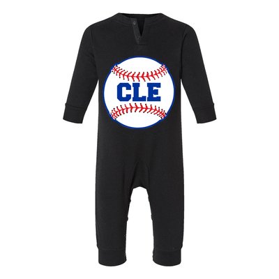 Cleveland CLE Baseball College Letters Infant Fleece One Piece