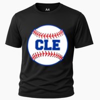 Cleveland CLE Baseball College Letters Cooling Performance Crew T-Shirt