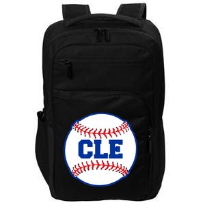 Cleveland CLE Baseball College Letters Impact Tech Backpack