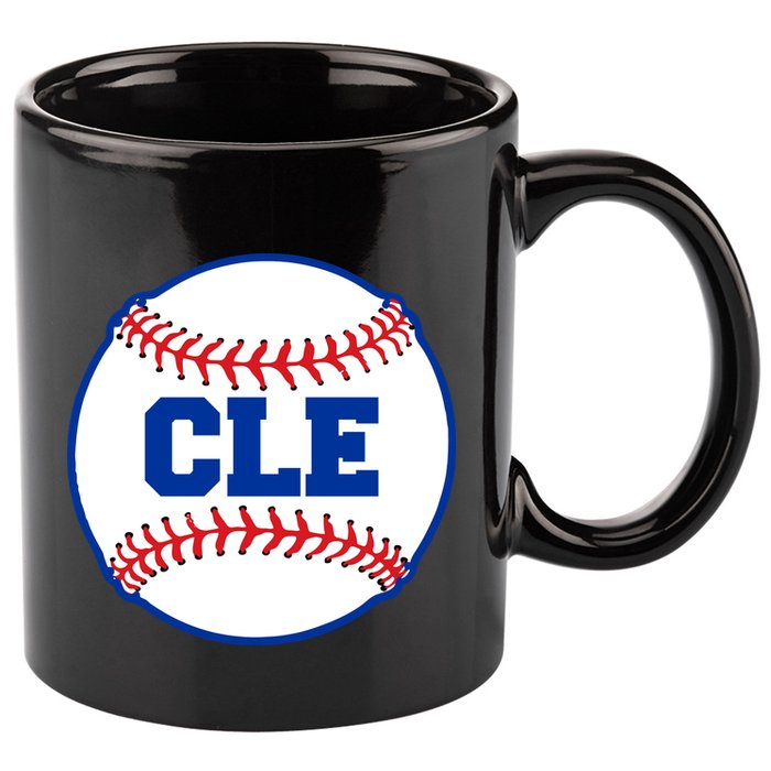 Cleveland CLE Baseball College Letters 11oz C Handle Ceramic Mug