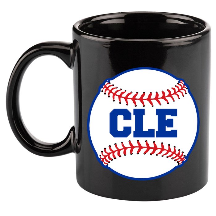 Cleveland CLE Baseball College Letters 11oz C Handle Ceramic Mug