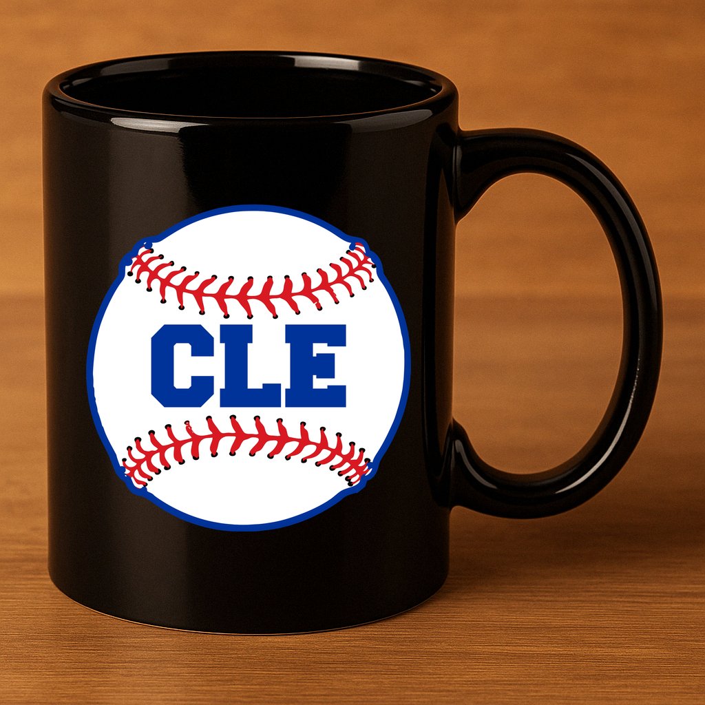 Cleveland CLE Baseball College Letters 11oz C Handle Ceramic Mug