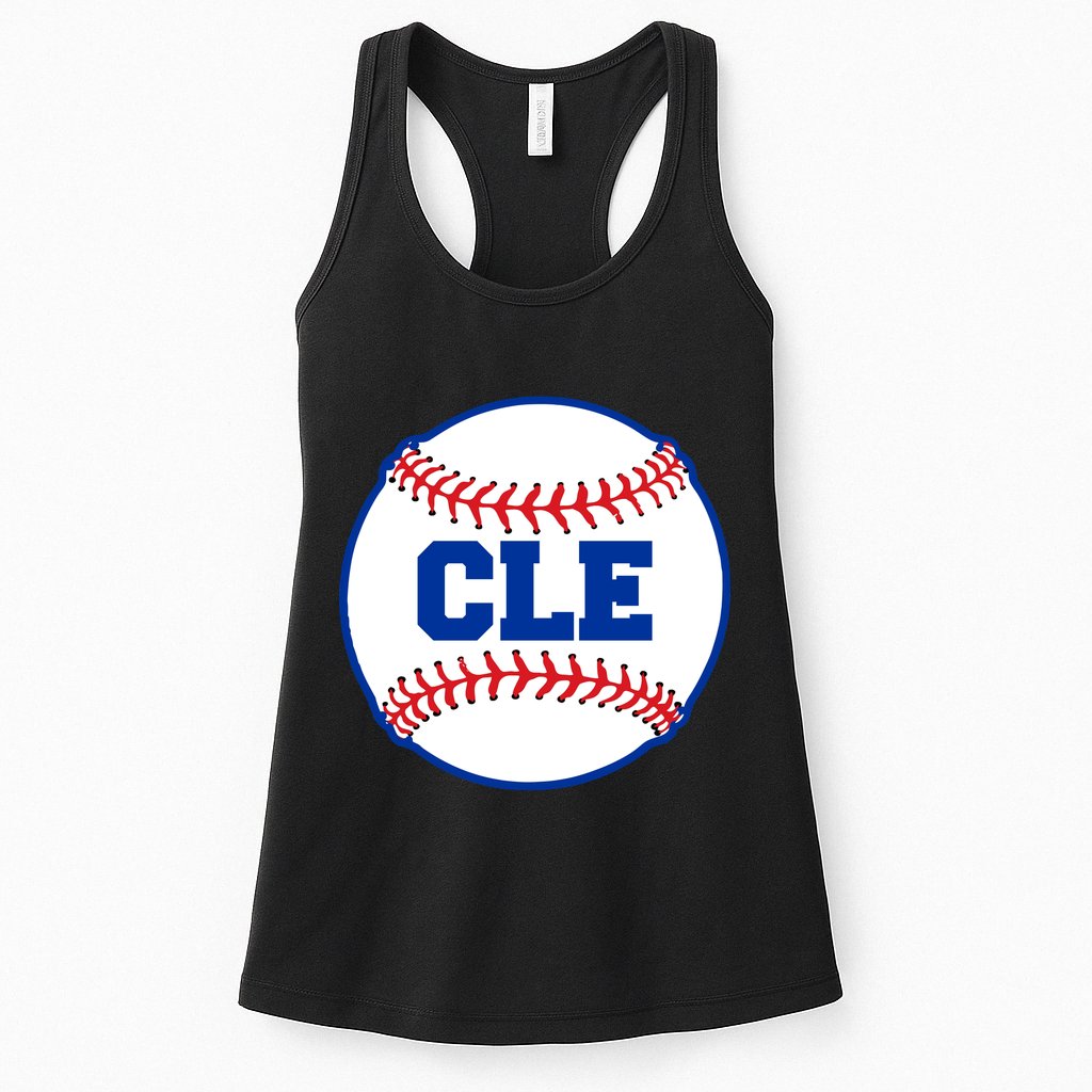 Cleveland CLE Baseball College Letters Womens Tank Top