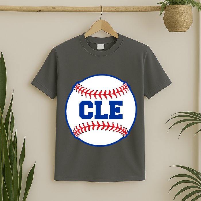 Cleveland CLE Baseball College Letters T-Shirt
