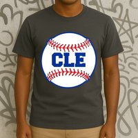 Cleveland CLE Baseball College Letters T-Shirt
