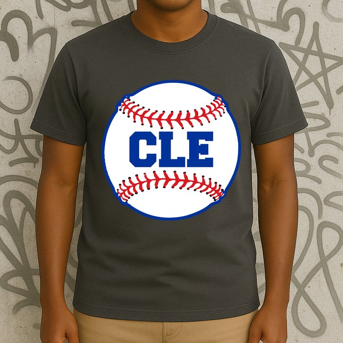 Cleveland CLE Baseball College Letters T-Shirt