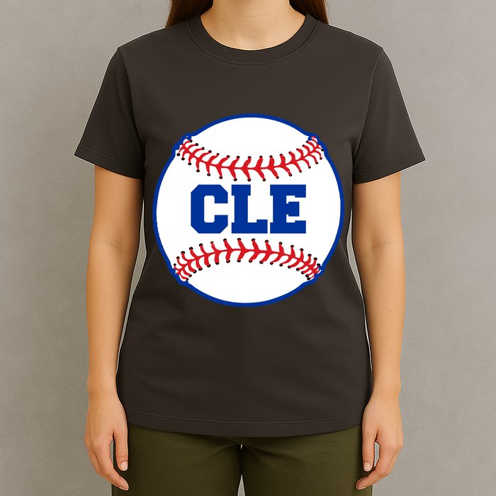 Cleveland CLE Baseball College Letters T-Shirt