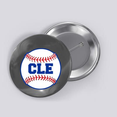 Cleveland CLE Baseball College Letters Button