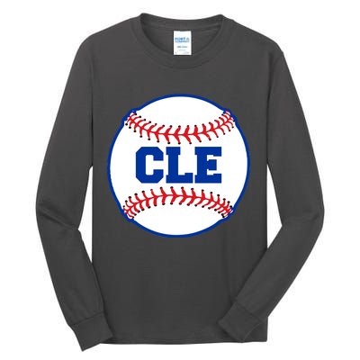 Cleveland CLE Baseball College Letters Tall Long Sleeve T-Shirt