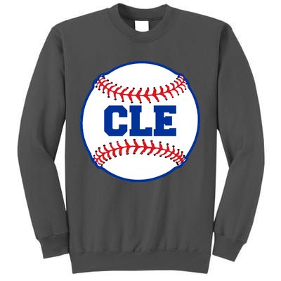 Cleveland CLE Baseball College Letters Tall Sweatshirt