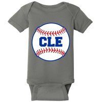 Cleveland CLE Baseball College Letters Baby Bodysuit