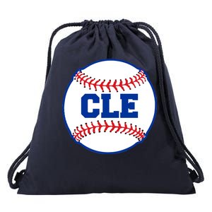 Cleveland CLE Baseball College Letters Drawstring Bag