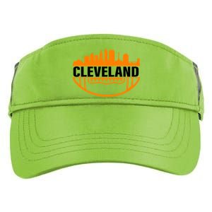 Cleveland Football Skyline City Logo Adult Drive Performance Visor