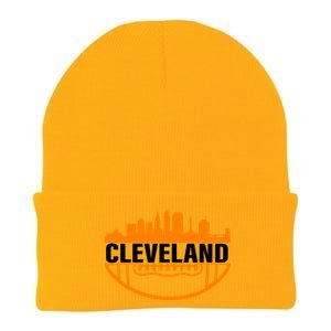 Cleveland Football Skyline City Logo Knit Cap Winter Beanie