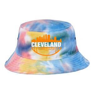 Cleveland Football Skyline City Logo Tie Dye Newport Bucket Hat