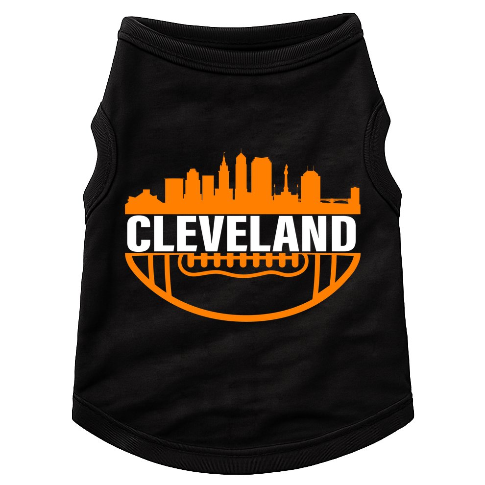 Cleveland Football Skyline City Logo Doggie Tank