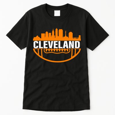 Cleveland Football Skyline City Logo Tall T-Shirt
