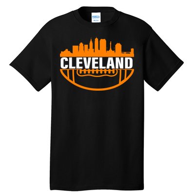 Cleveland Football Skyline City Logo Tall T-Shirt