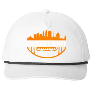 Cleveland Football Skyline City Logo Snapback Five-Panel Rope Hat