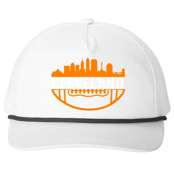 Cleveland Football Skyline City Logo Snapback Five-Panel Rope Hat