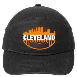 Cleveland Football Skyline City Logo 7-Panel Snapback Hat