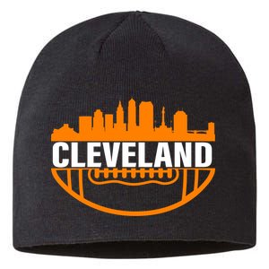 Cleveland Football Skyline City Logo Sustainable Beanie