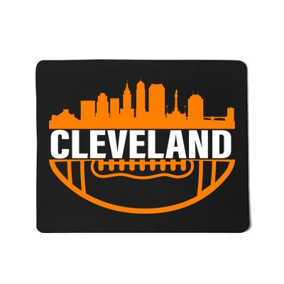 Cleveland Football Skyline City Logo Mousepad