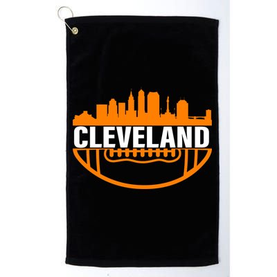 Cleveland Football Skyline City Logo Platinum Collection Golf Towel