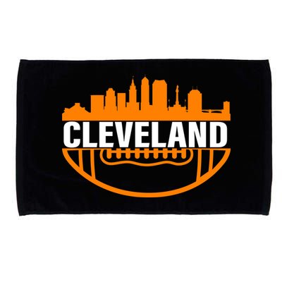 Cleveland Football Skyline City Logo Microfiber Hand Towel