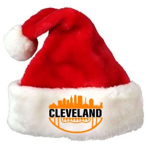 Cleveland Football Skyline City Logo Premium Christmas Santa Hat