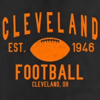 Cleveland OH Football Est. 1946 7 Panel Mesh Trucker Snapback Hat