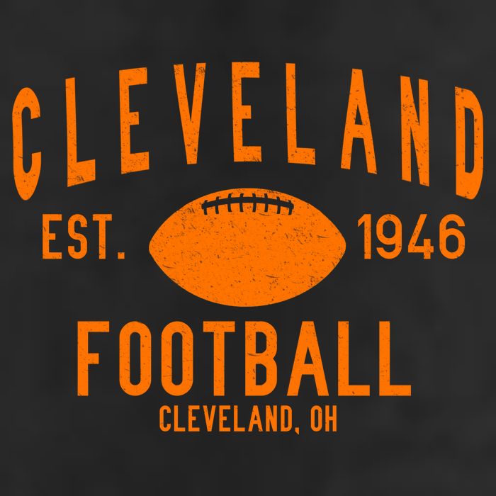 Cleveland OH Football Est. 1946 7 Panel Mesh Trucker Snapback Hat