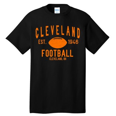 Cleveland OH Football Est. 1946 Tall T-Shirt