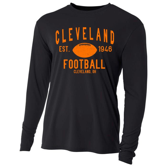 Cleveland OH Football Est. 1946 Cooling Performance Long Sleeve Crew