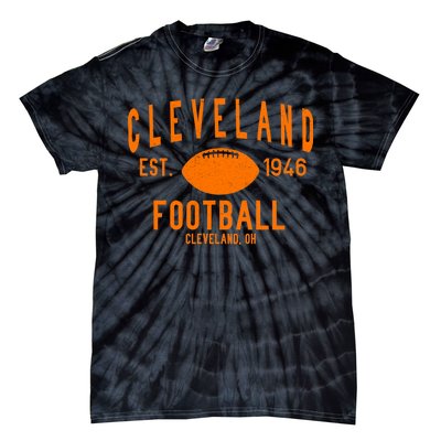 Cleveland OH Football Est. 1946 Tie-Dye T-Shirt