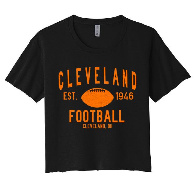 Cleveland OH Football Est. 1946 Crop Top