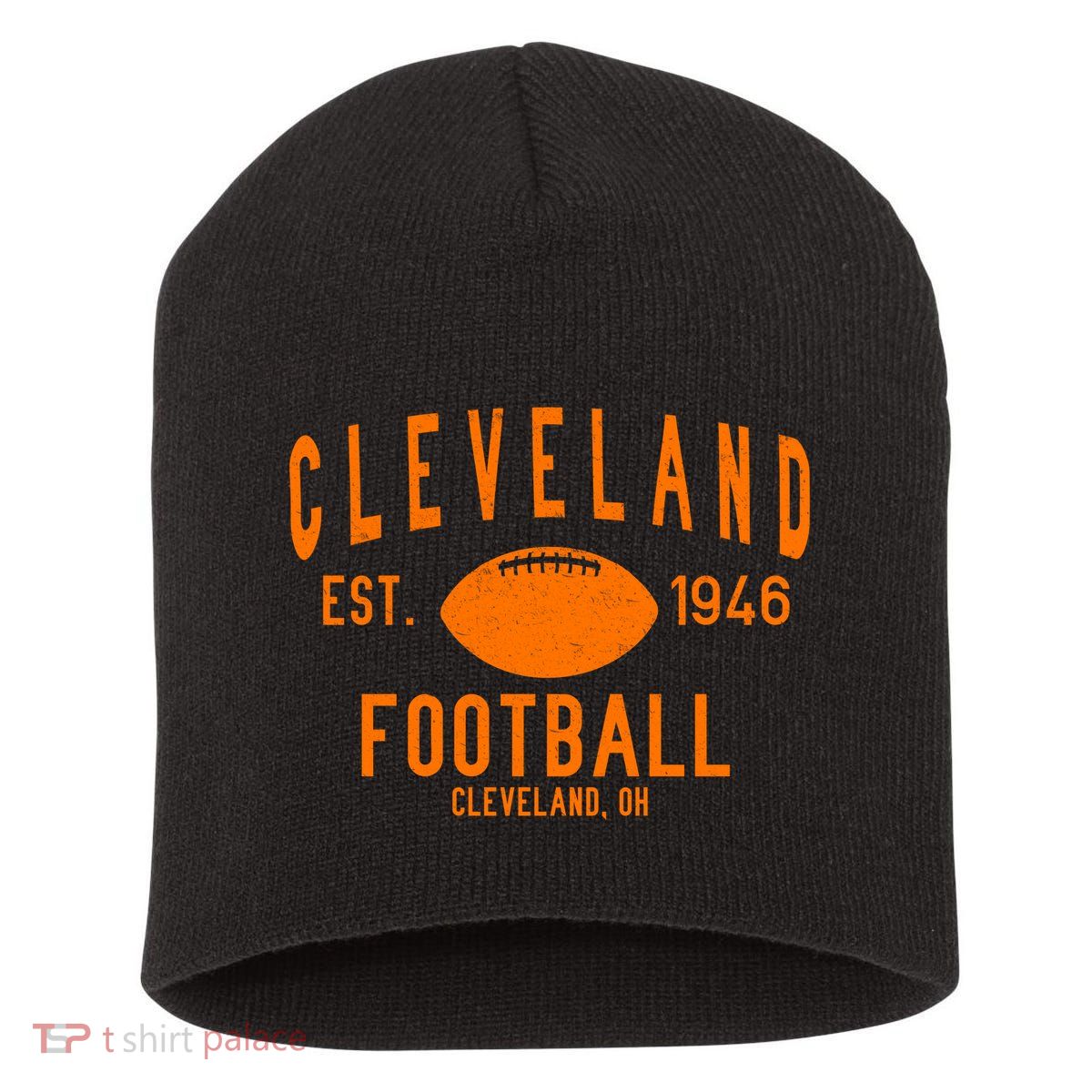 Cleveland OH Football Est. 1946 Short Acrylic Beanie