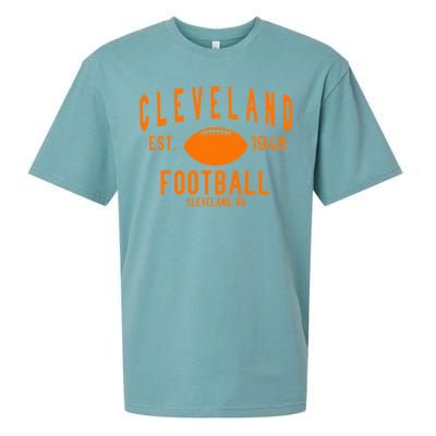 Cleveland OH Football Est. 1946 Sueded Cloud Jersey T-Shirt