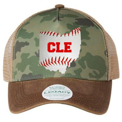 Cleveland, Ohio Baseball CLE Logo Legacy Tie Dye Trucker Hat