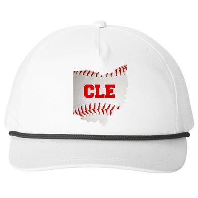 Cleveland, Ohio Baseball CLE Logo Snapback Five-Panel Rope Hat