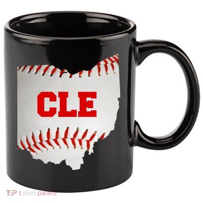 Cleveland, Ohio Baseball CLE Logo 11oz C Handle Ceramic Mug